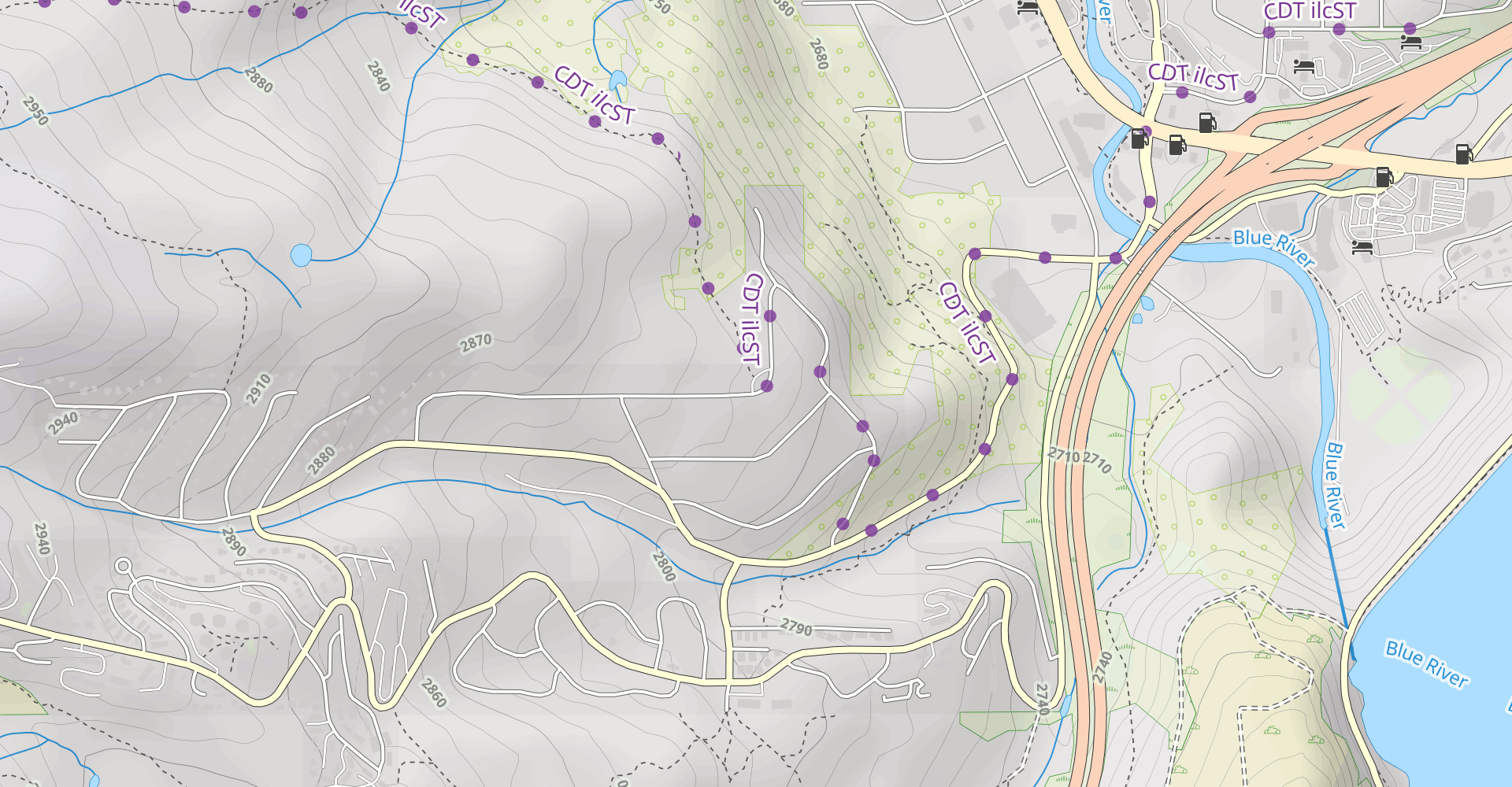 Mesa-Cortina Trail to South Willow Creek Falls