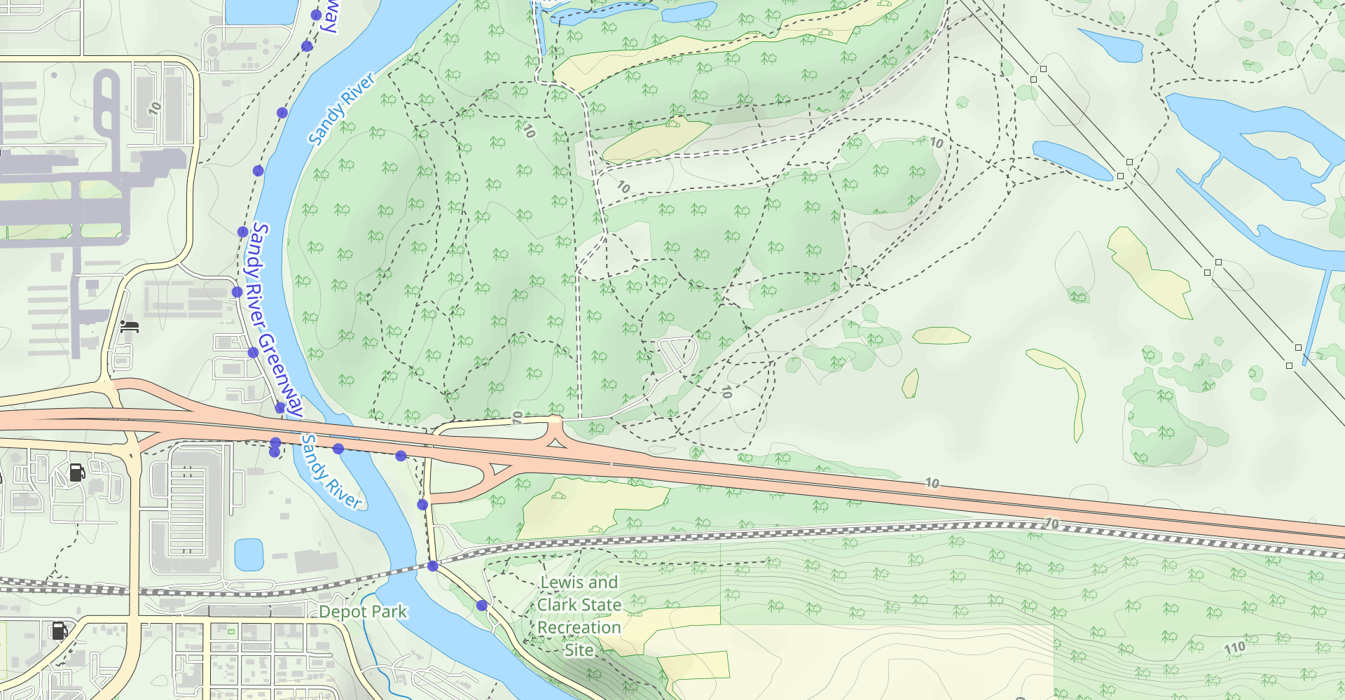 Boundary, Meadow, Confluence and Sandy River Delta Loop