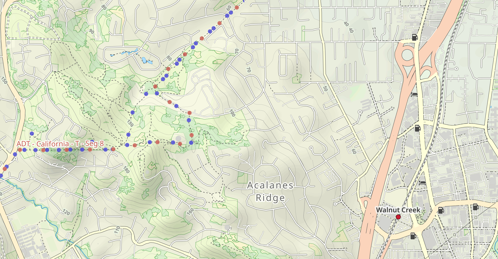 Sousa, Ridge Top, Camino Verde, and Ramsay Circle Loop