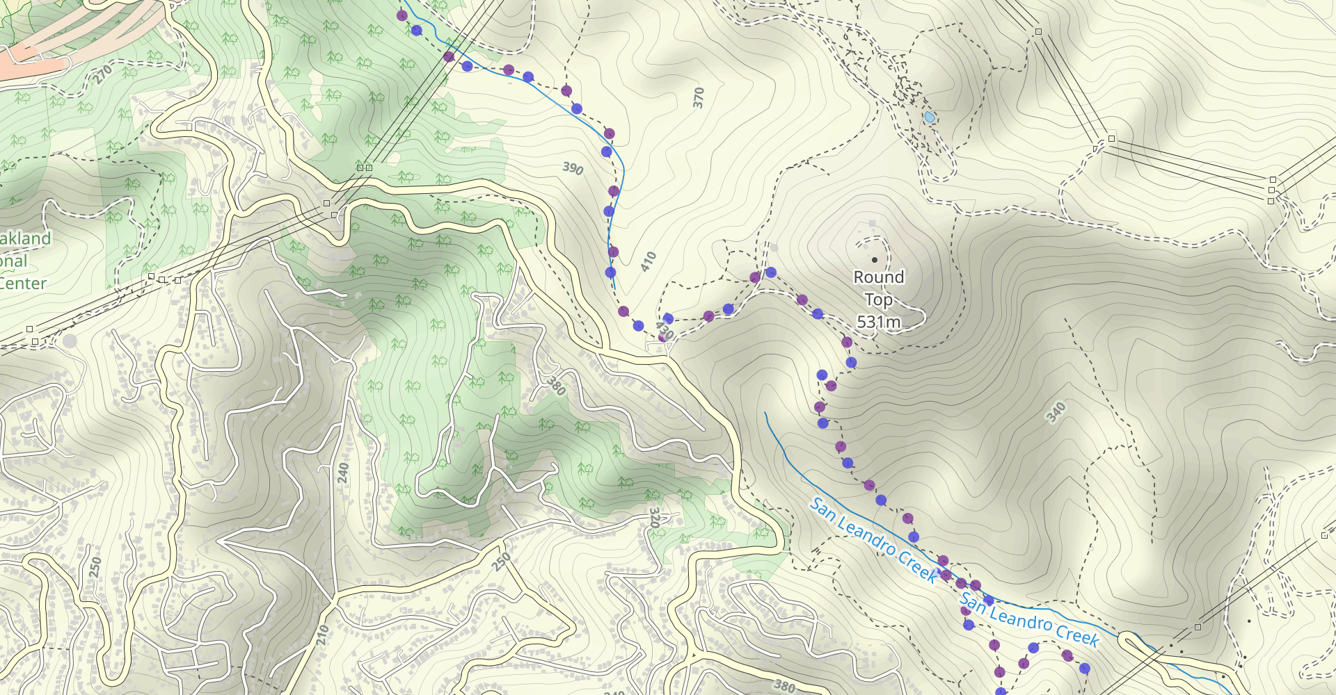 Bay Area Ridge, Round Top Loop, and Volcanic Trail Loop
